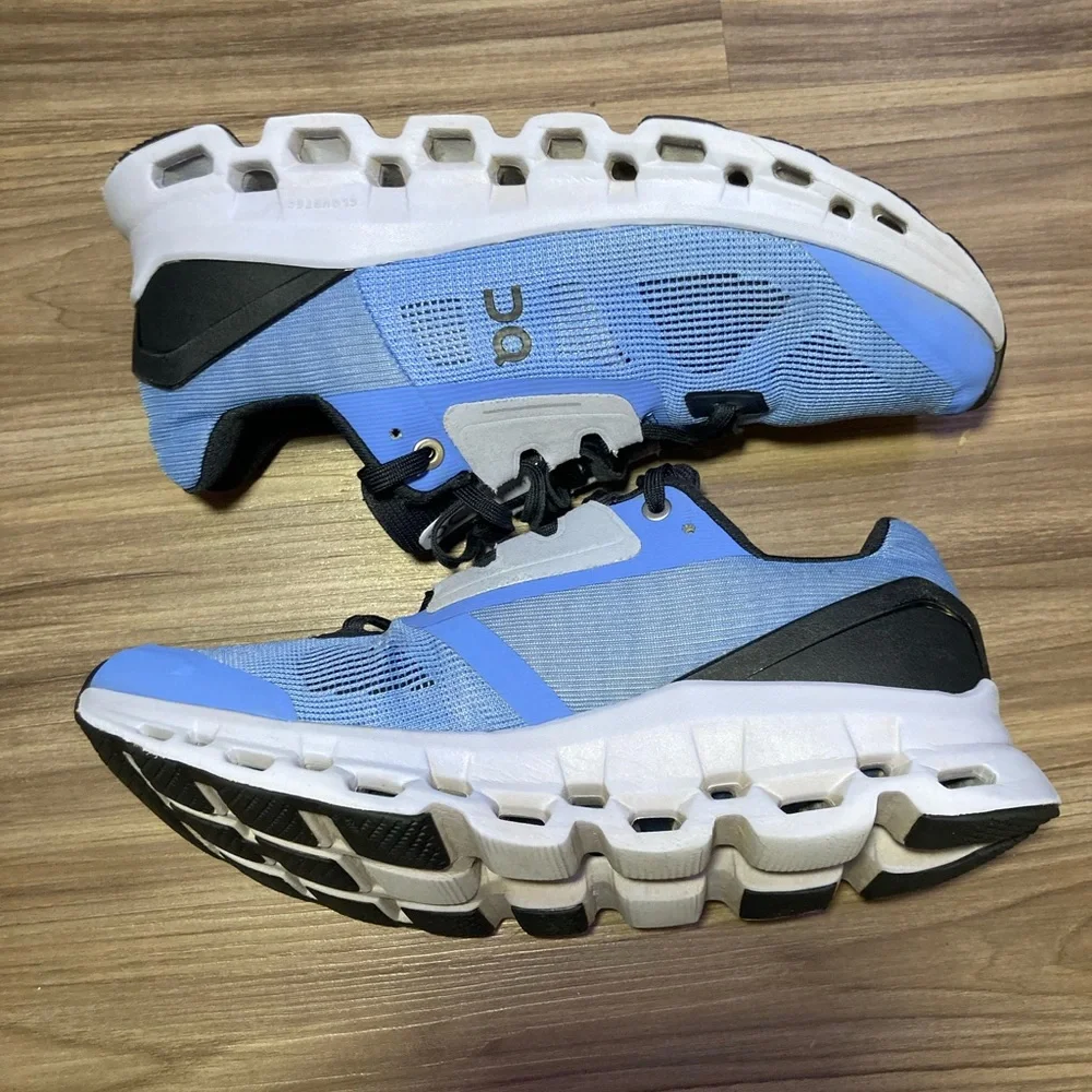 On Cloudstratus Shoes Women Size 9 Blue Running Helion CloudTec Sneakers - Picture 3 of 16